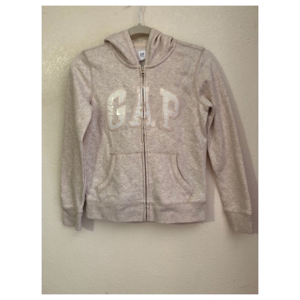 G A P Fleece zip up hoodie